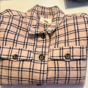 Caslon (Nordstrom) Pink and Black Shacket, M